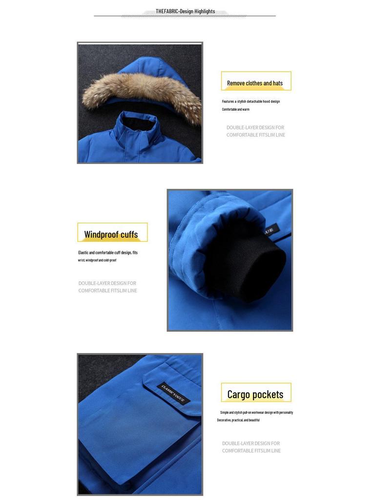 Expedition Winter Goose Down Jacket: Unisex Parka Model 08 with Canadian White Duck Down.