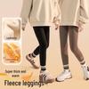 Langsha Girls' Fleece-Lined Thermal Stirrup Leggings