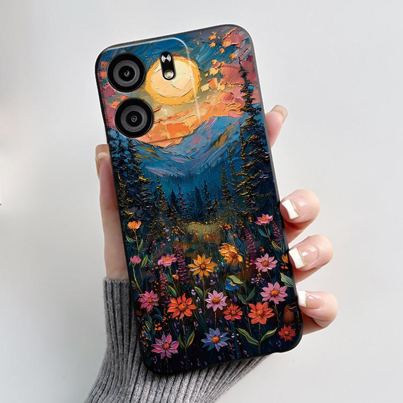 Black Phone Case For BLU View 5 Popular Cute Pink Cartoon Panda Pattern Shockproof For BLU View 5 Soft Silicone Back Cover