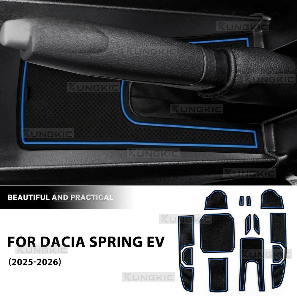 Anti-Slip Door Slot Mat for Dacia Spring Electric EV 2025-2027 – Latex Rubber Interior Protection