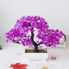 Mini Potted Grass Bonsai: Cherry Snowball Home Decor Ornament