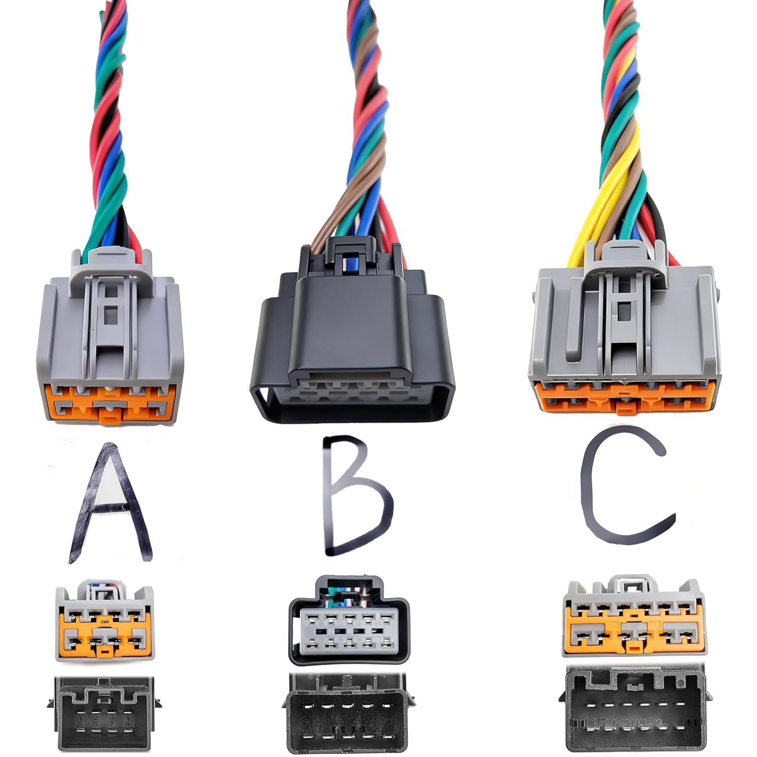 

Left & Right Power Seat Control Switch Connector Plug Harness Compatible with Chevrolet Chevy Camaro Equinox Malibu Cruze,Cadillac,GMC Terrain A-8PIN