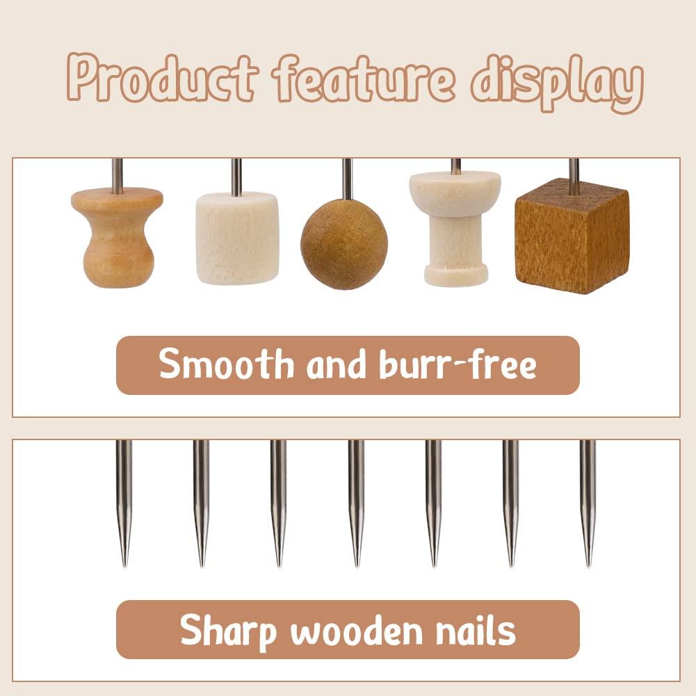 Fniiva 140Pcs Push Pins 5 Style Decorative Thumb Tacks for Cork Board Photos Documents Drawings Maps Office Classroom Home Craft