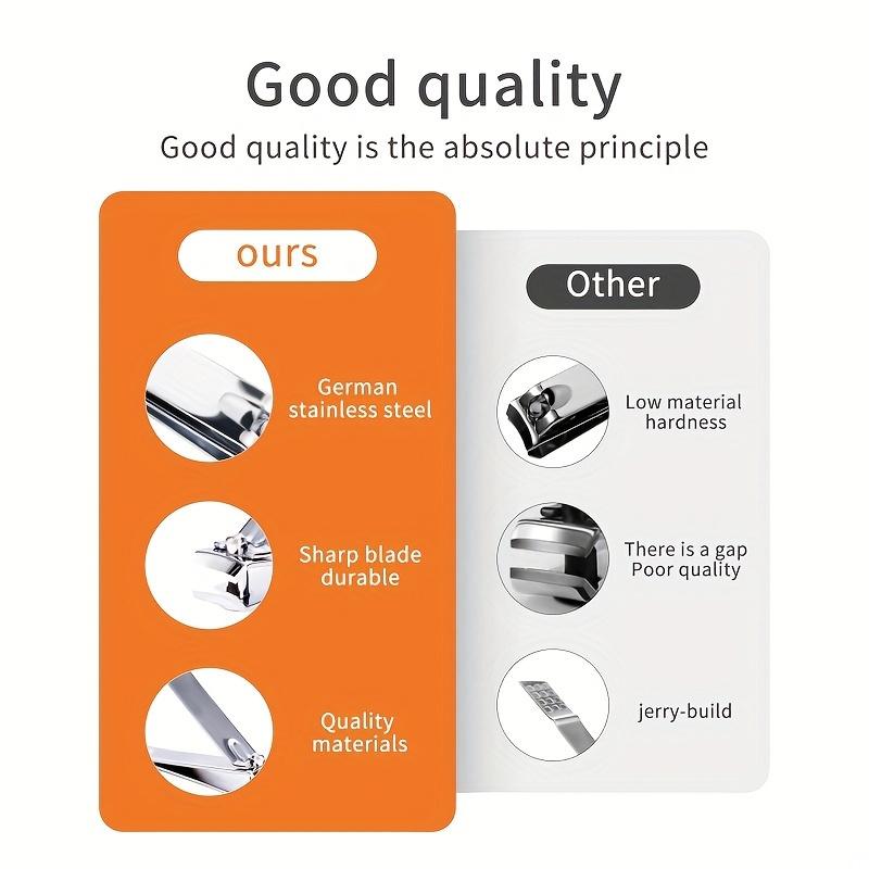 Kompletní sada profesionálních nástrojů pro péči o nehty s cestovním pouzdrem, nůžkami na mrtvou kůži, nůžkami na kůžičku, nůžkami a nůžkami na nehty pro pedikúru