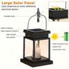 Solar Lanterns, Flickering Flameless Candle LED Lights, Solar Lights Garden Outdoor Hanging Decoration for Table, Patio, Outdoor Party Decoration