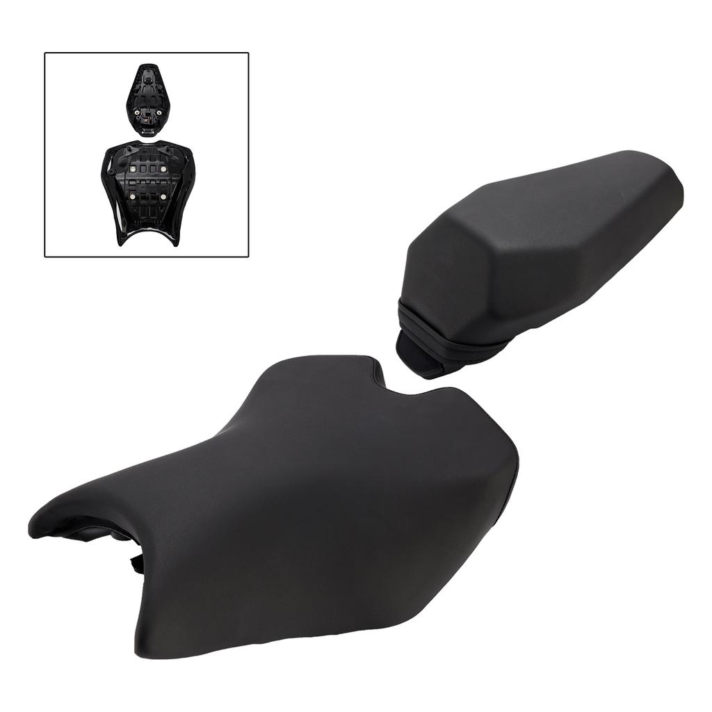 Front&Rear Seat Thickened Cushion Pu Black Fit For Kawasaki Ninja Z900 2025