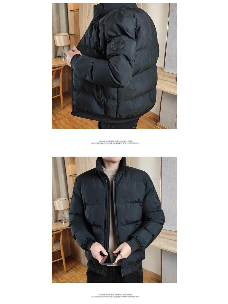 Marken Herren Slim Fit Daunenjacke - Dicke Warme Lässige Oberbekleidung mit Stehkragen für Herbst & Winter