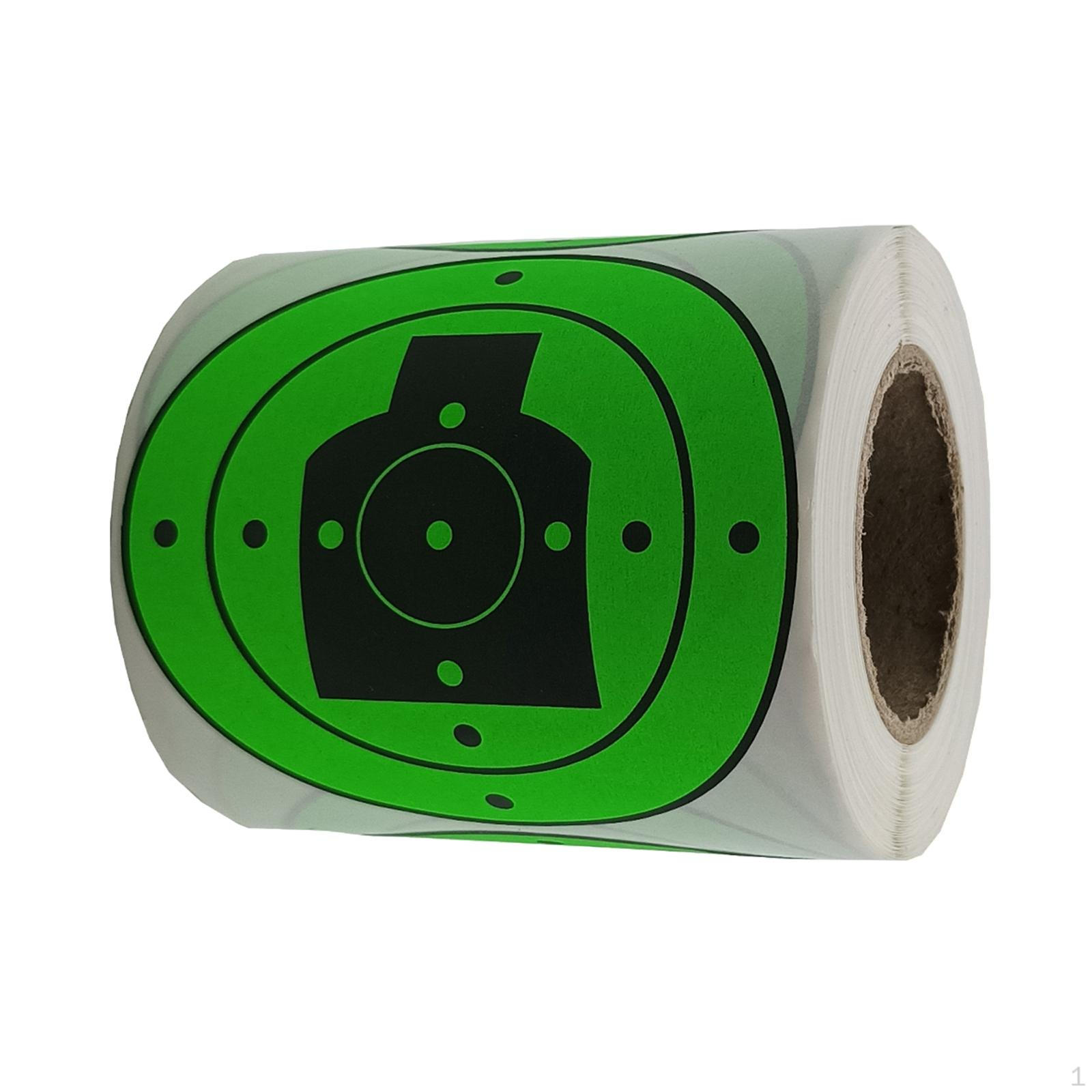 

200PCS Round Shooting Targets Stickers, Hunting Accessories, High Visibility Paper зелений