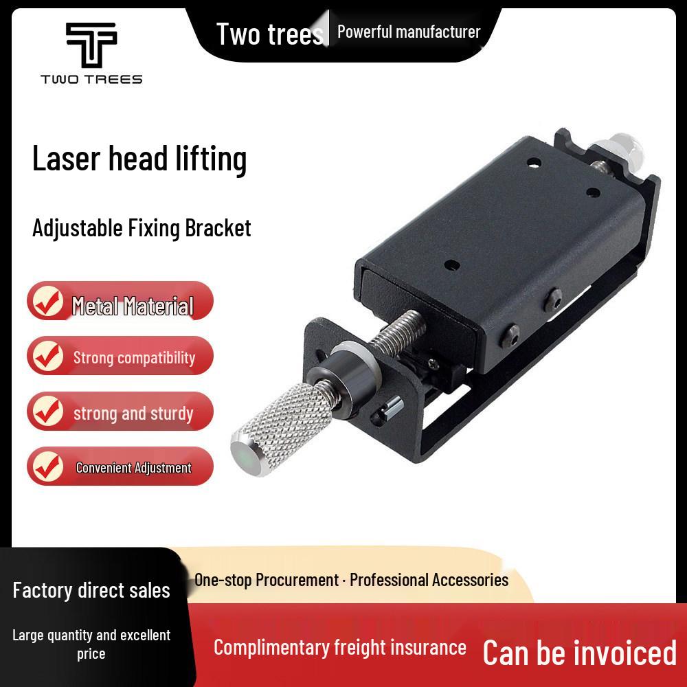 Adjustable Laser Engraver Z-axis Linear Guide with Screw Rod and Focusing Metal Mount