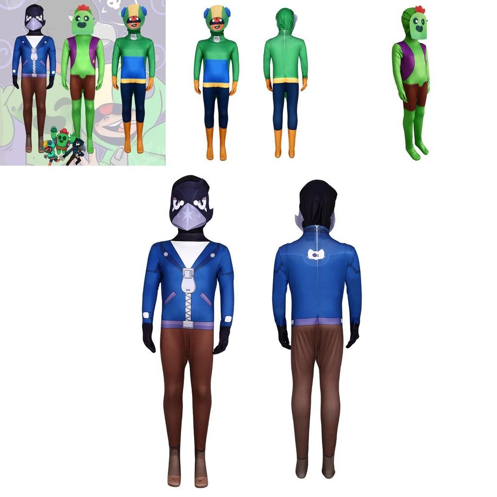 Unisex Halloween Brawl Stars Cosplay Costume Jumpsuit With Vibrant Colors And Comfortable Fit