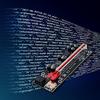 Riser Qoltec PCI-E 1x - 16x | USB 3.0 | ver. 009S Plus | SATA / PCI-E 6 pini