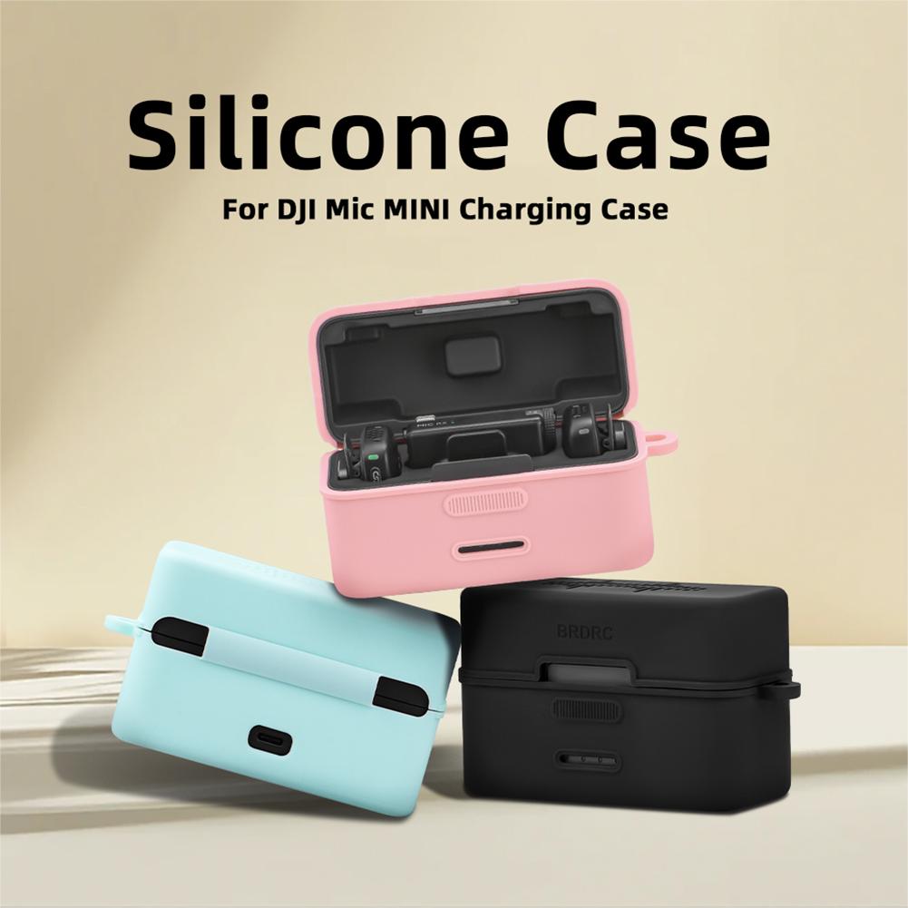 For DJI Mic Mini Wireless Microphone Silicone Protector Case Dustproof Skin Cover Case Drop-proof Wireless Microphone Accssories