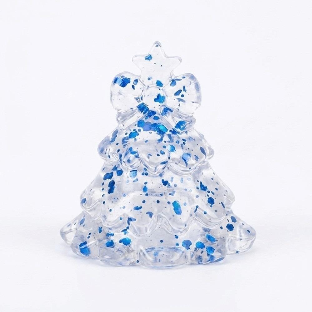Glitte Christmas Tree Squishy Toy Transparent Slow Rising Squeeze Toy Xmas Decoration