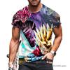 Summer Men's Gym Dragon Ball T-shirt Gym Goku Tops Kakarot Vegeta Super Saiyan Tshirt
