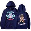 Inosuke Hashibira Inosuke Trykket Hettegenser Høstfleece Dame Herre Harajuku Anime Hettegenser Fleece Løse Casual Hettegensere