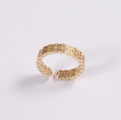 18K Gold Hohlmünzring - Reichtum & Glück für Männer & Frauen