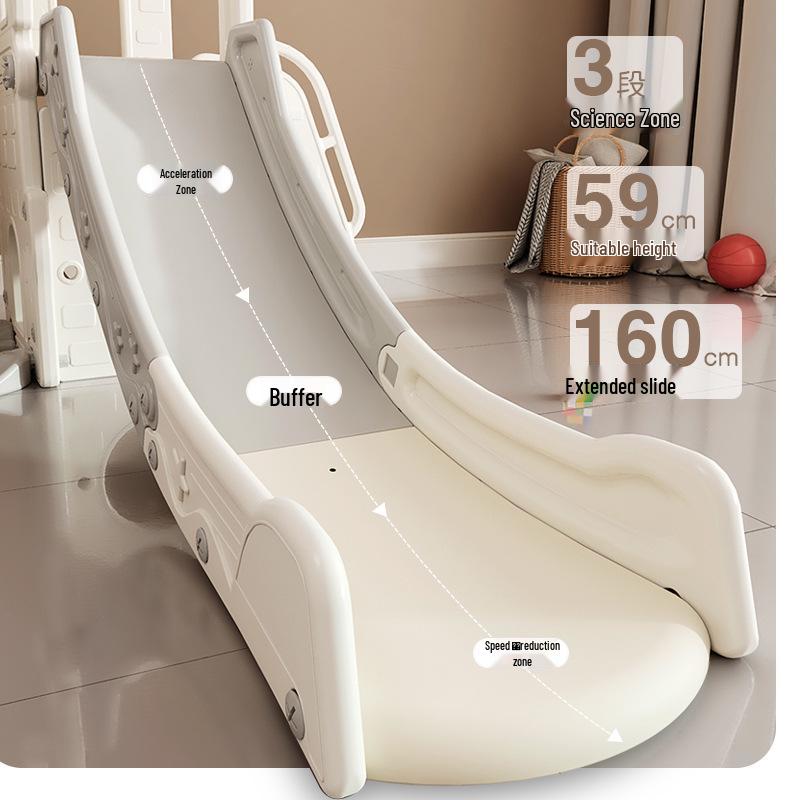 Extra Large Foldable Indoor Slide and Swing Set for Kids