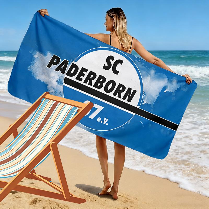 SC Paderborn 07 Print Beach Towel, Large Soft Quick Dry Towel for Beach Camping Swimming