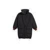 Chaqueta Plumífera Levis Simple Cálida Ajustada con Cuello Cremallera para Mujer Chaqueta Negra A0688-0001