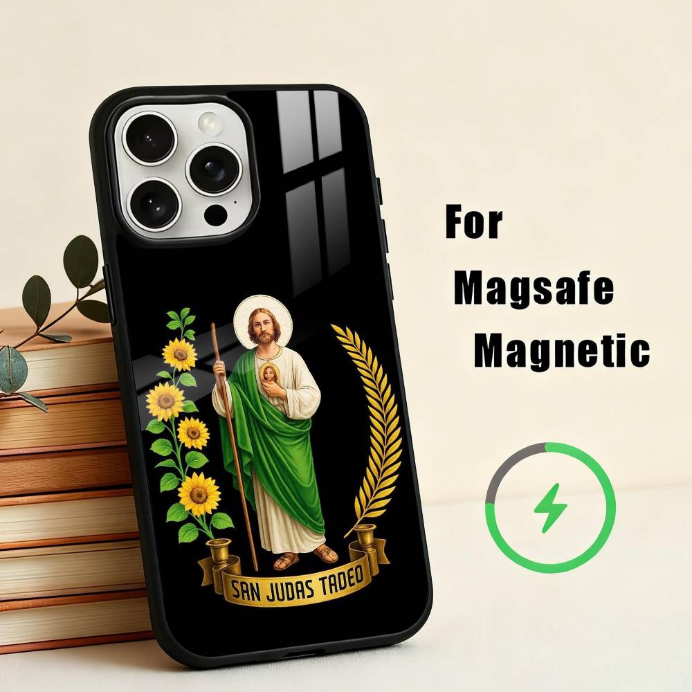 S-San-N J-Judas T-Tadeo-O ART Phone Case For iPhone 17,16,15,14,13,12,Plus,Pro,Max for Magsafe Magnetic Wireless Charging