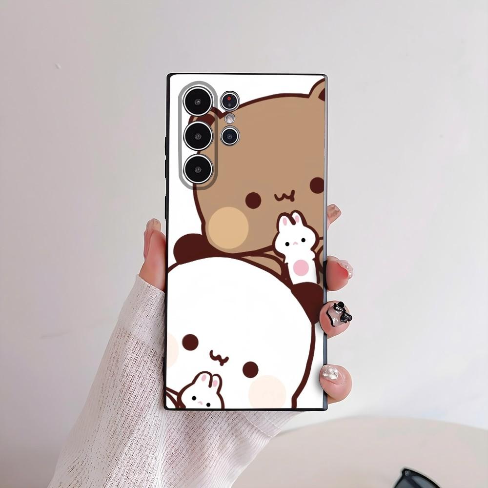 Cute Bubu Dudu Phone Case For Samsung Galaxy S25 S24 S22 S23 Ultra S21 S20 Plus 5G Frosted Non-Slip Full Cover Soft Case