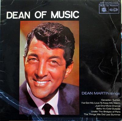 LP Record DEAN MARTIN - Dean Of Music MFP1133 Music For Pleas 1966 UK Jazz Used