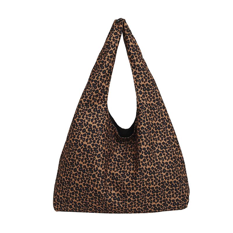 

Lazy Wind Большая вместительная сумка с леопардовым принтом для женщин, осенне-зимняя, универсальная, портативная, повседневная, ручная сумка через плечо 51*2*43 коричневый