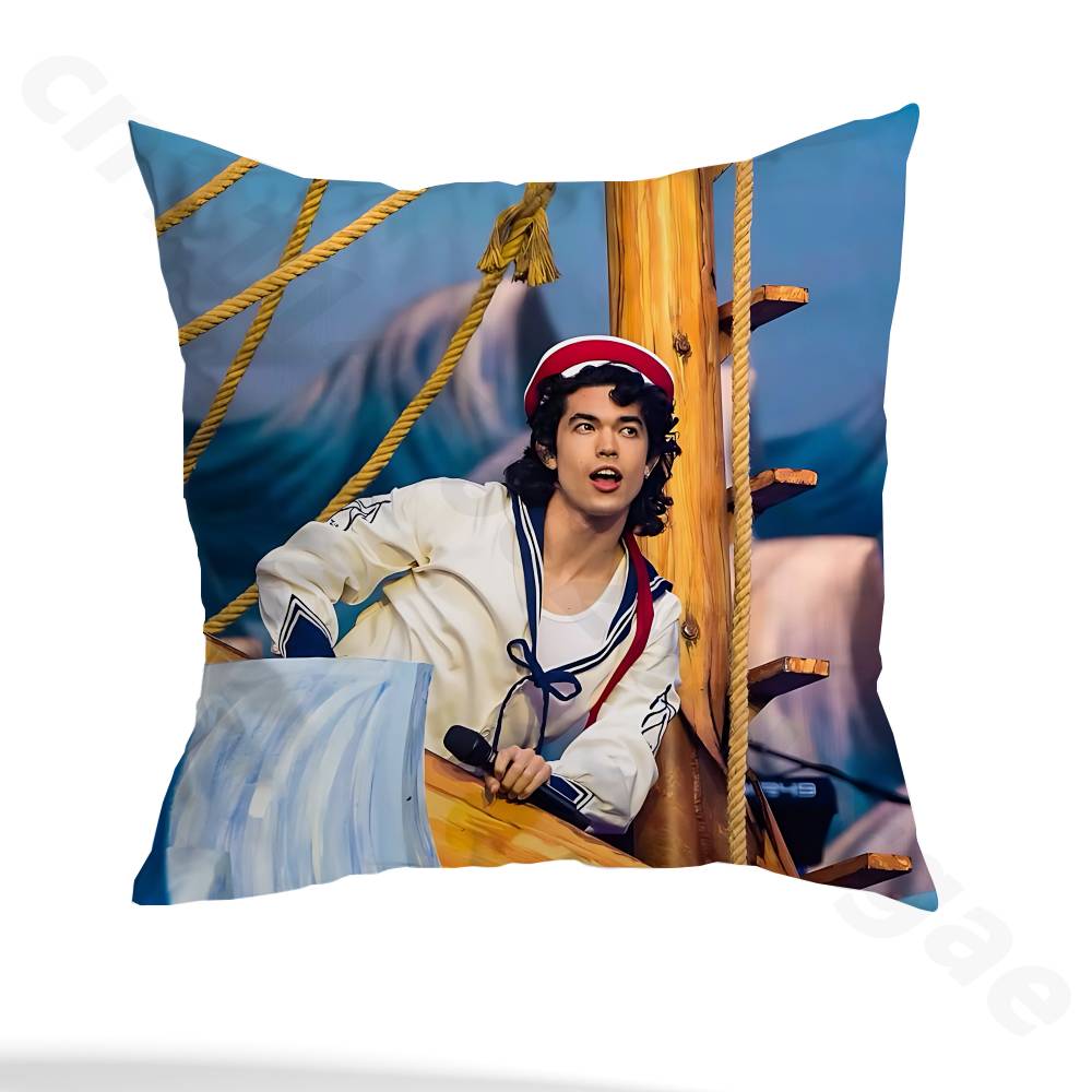 Conan Singer G-Gray Pillow Case Anti-dustmite Pillowcase Invisible zipper silky short plush Sofa cushion cover