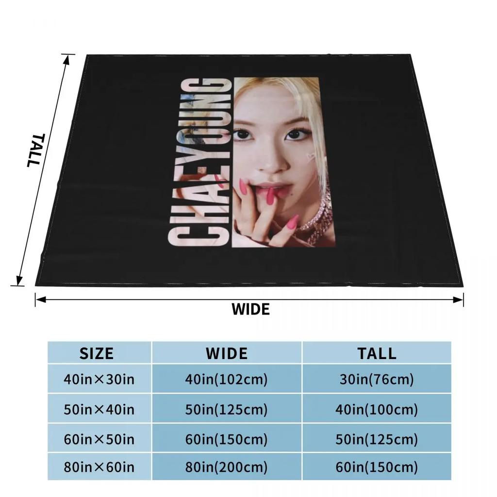 KPOP CHAEYOUNG Throw Blanket Quilt Blanket Blankets for babies For Sofa