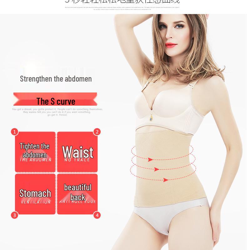 Damski poporodowy bezszwowy pas modelujący brzuch i talię z pamięcią kształtu