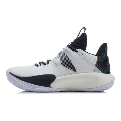 LiNing Sonic 9 Youth Low Basketball Shoes Kids Sneakers Black White ABPR031-1