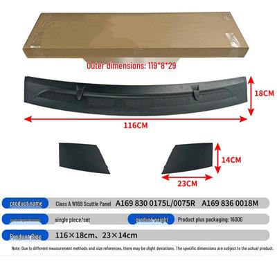 Ventilación de Aire para Capó Modelo Antiguo Mercedes-Benz Clase A W169: Número de pieza A1698360018, #1698300075, #1698300175.