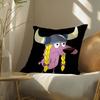 Funny Cartoon Courage the Cowardly Dog-D Pillow Case Silky elegant Comfort Sofa Bed  Invisible zipper Beach pillowcase