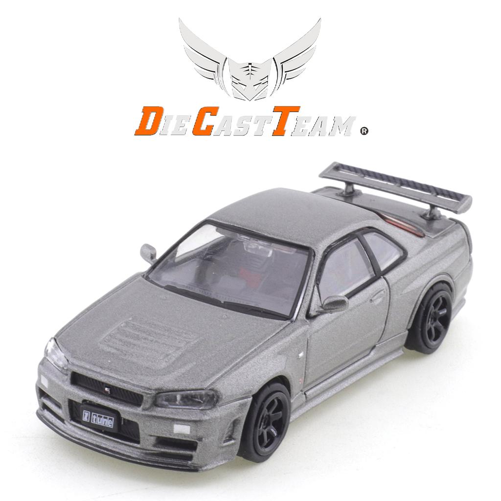DCT/DM 1/64 Nissan GTR R34 Car Alloy Toys Motor Vehicle Diecast Metal Model Kids Toys Boys