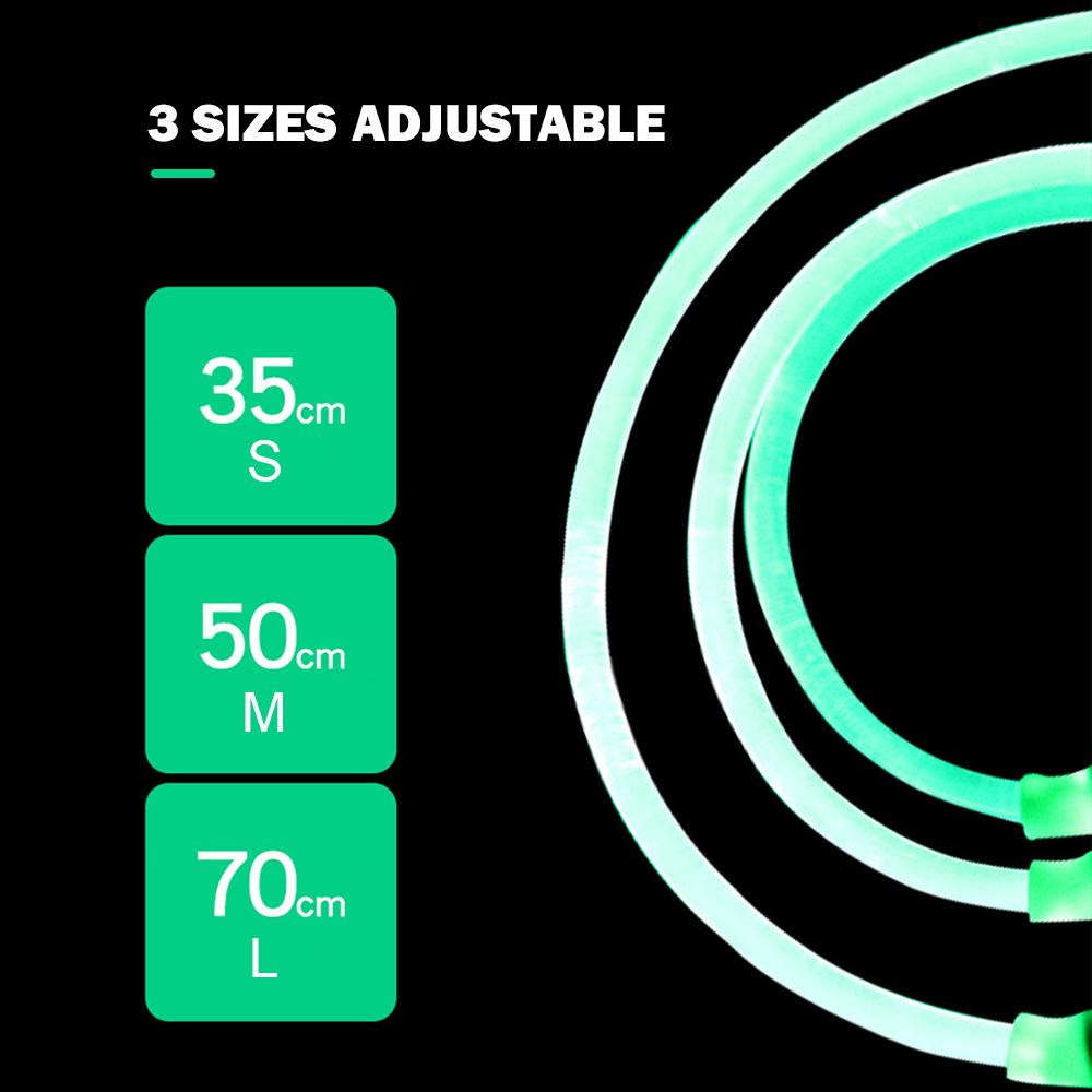 Pet Dogs Cats USB Rechargeable Flashing Night Collars Luminous Collar