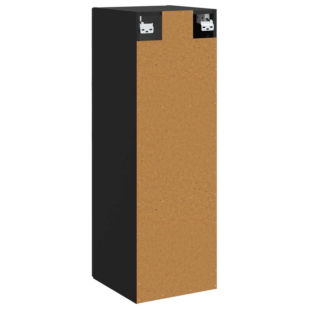 Wall Mounted Bathroom Cabinet Black 33 x 34.5 x 60 cm