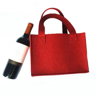 Faltbare Filz Lagerung Tasche Tragbare 6 Slots Organizer Box Wein Flasche Träger