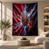 Dekoratives Wandbehang, AC Mailand Bedruckte Wandkunst, Leichte Wanddekoration Für Schlafzimmer Hintergrund
