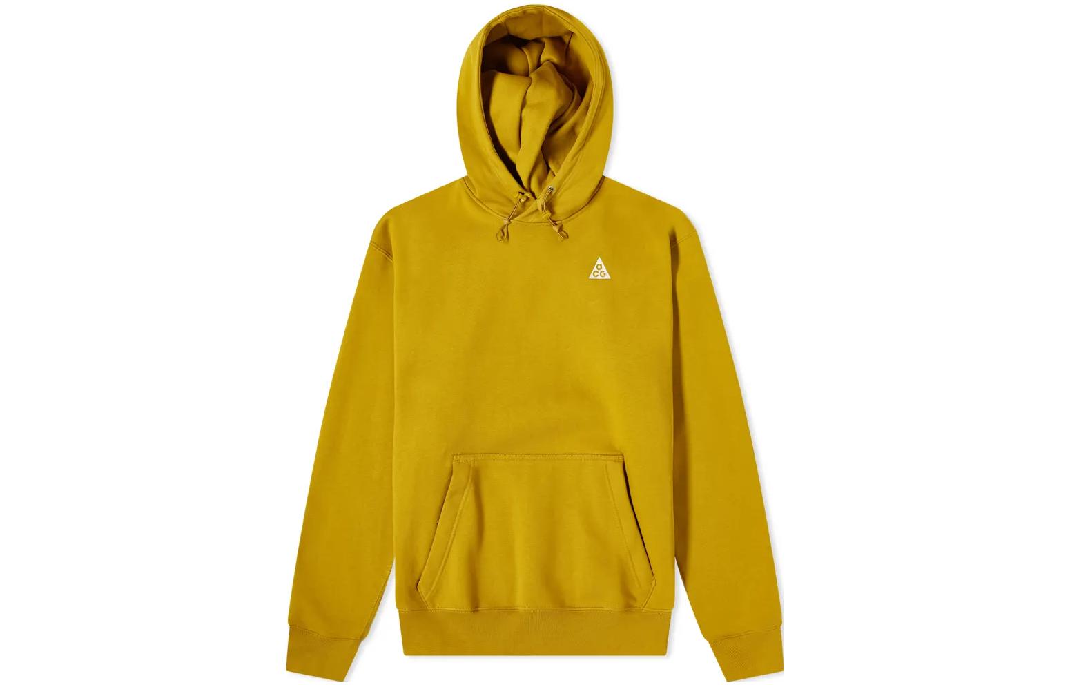Nike Sweatshirts Men s Yellow Hooded Moderate Regular CW4490-386 M