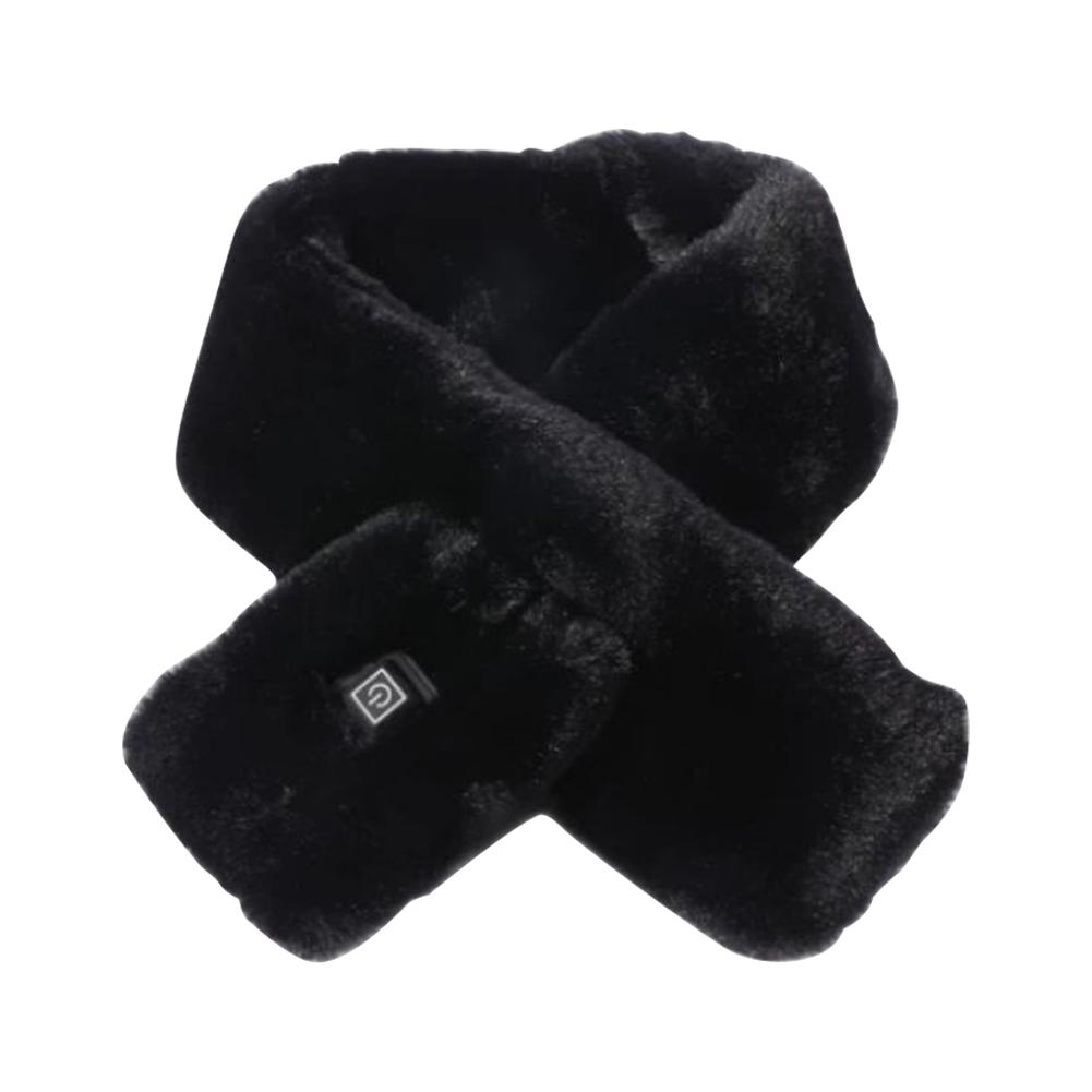 USB Women Men Heating Scarf 3 Gear Adjustable Temperature Electric Heated Scarf Winter Neck Warmer Fleece Scarf For Cycling Camp