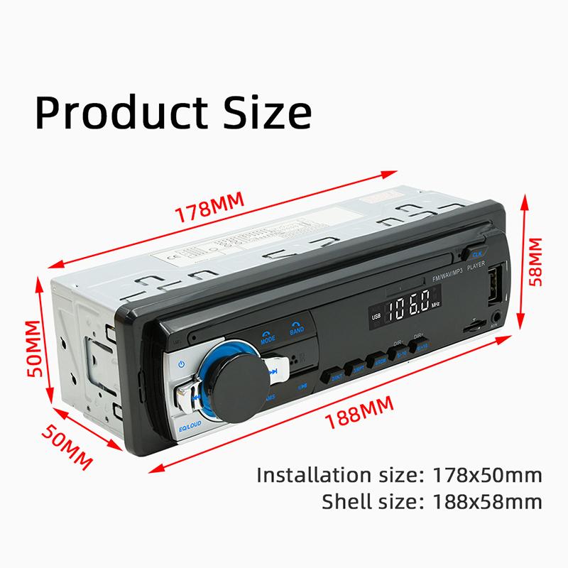 

Автомагнитола Стерео Плеер В Приборную Панель Цифровой Bluetooth MP3 Плеер JSD-520L 45Втx4 FM Аудио Стерео Музыка с USB TF AUX Входом ISO Порт 001