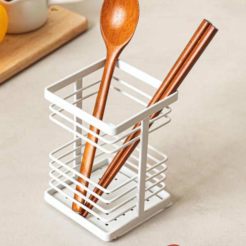 Cutlery Storage Stand (8x12cm) White