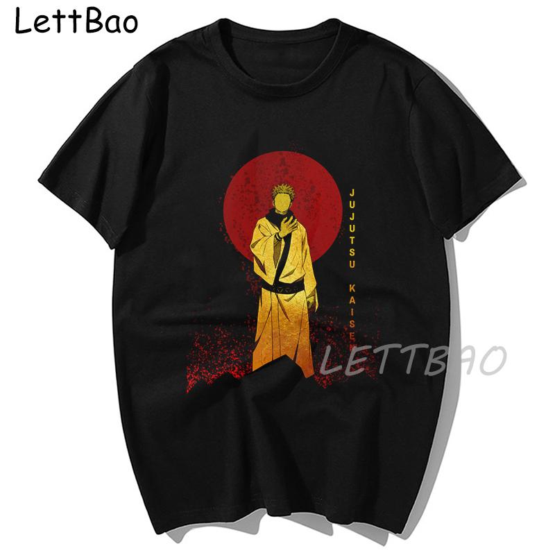 Harajuku T Shirt Jujutsu Kaisen Anime Graphic Tees Men S Clothing Punk Casual Tees Plus Size