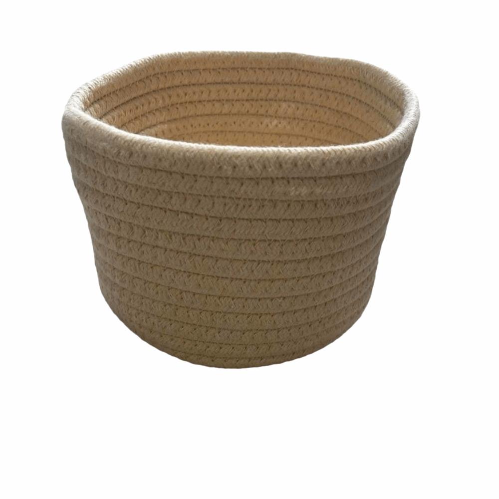 Cosmetics Basket Cotton Rope Storage Basket Nordic Style Woven Storage Basket Keys
