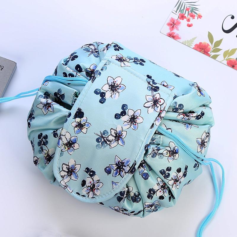 Korean Big Drawstring Capacity Cosmetic Bag Makeup Bag Waterproof Toiletries Storage Bags Travel Kit Ladies Beauty Bag Organizer
