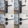 Silent Bearing Door Handle Lock Metal Security Door Handle Mechanical Main Door Lock  Home Hardware