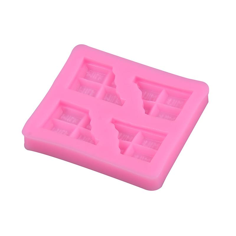 Half Tablets Chocolate Shape Liquid Silicone Fondant Cake Molds Diy Baking Tools