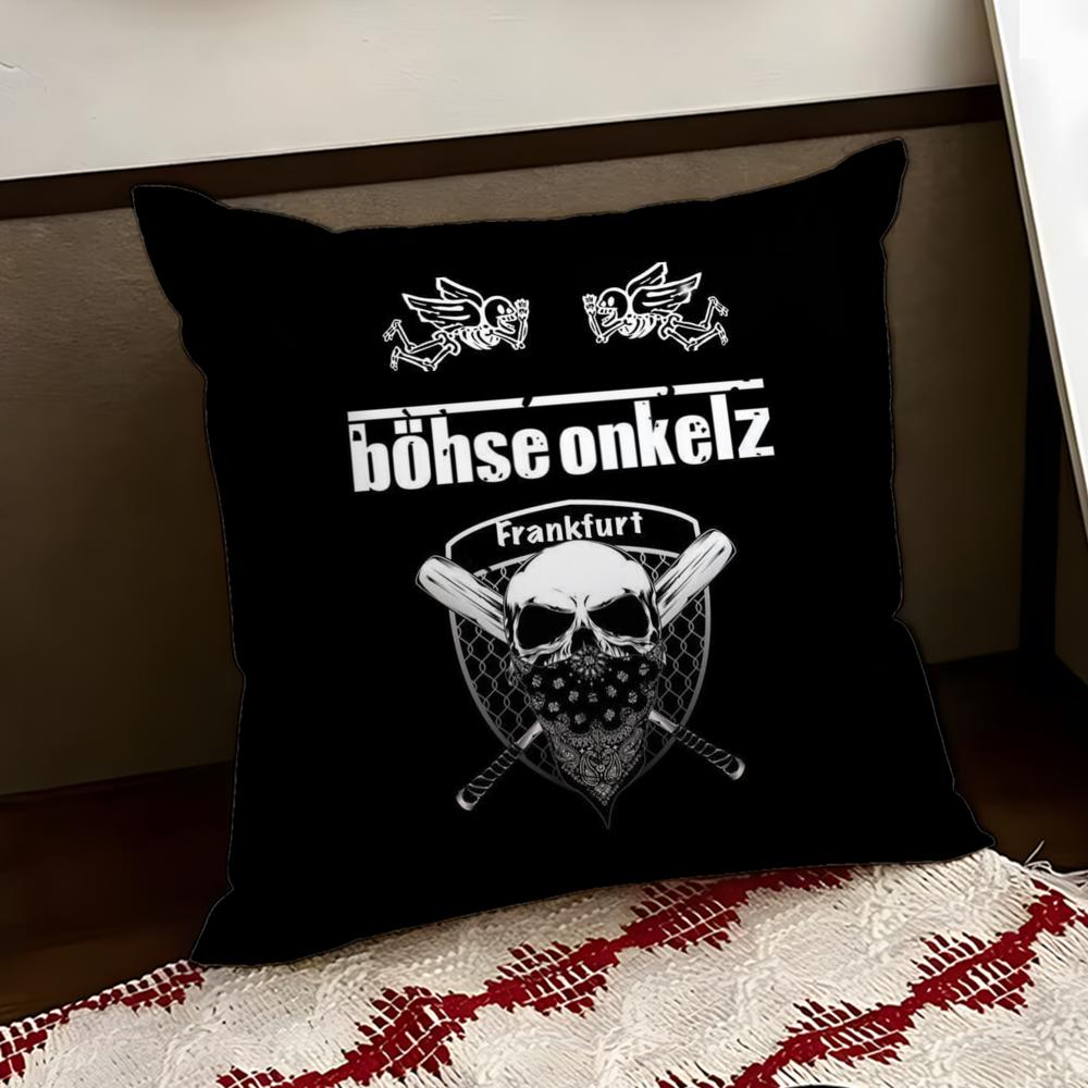 BBohse OOnkelz Cushion Cover Reversible Soft Durable Pillow Cover Home Car MultiScene Use for Daily Comfort
