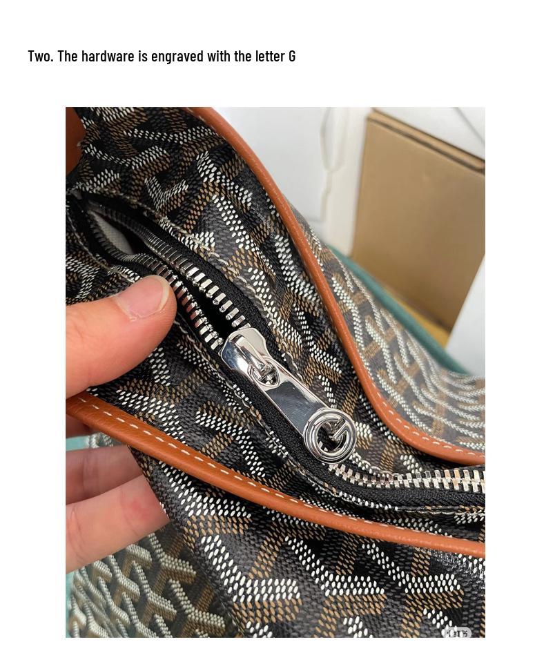 Guangzhou High-End Hobo Hundezahn Leder Schultertasche - Echtes Rindsleder, Große Kapazität Tote für Damen.