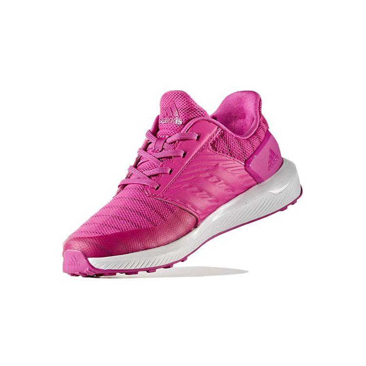 Adidas Rapidarun Wide Comfortable Lightweight Durable Breathable Low Top Kids Running Shoes Kids Running Shoes Pink CQ1748